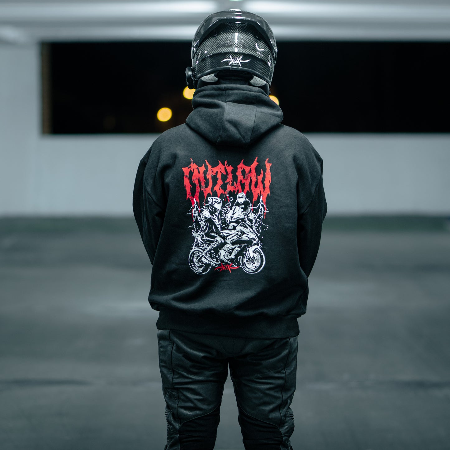 OUTLAW - Hoodie - BLACK