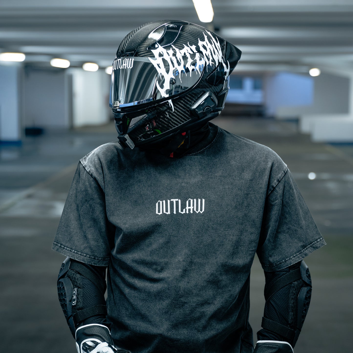 CHAINED - T-Shirt - Acid Wash - Oversized - Dark Grey