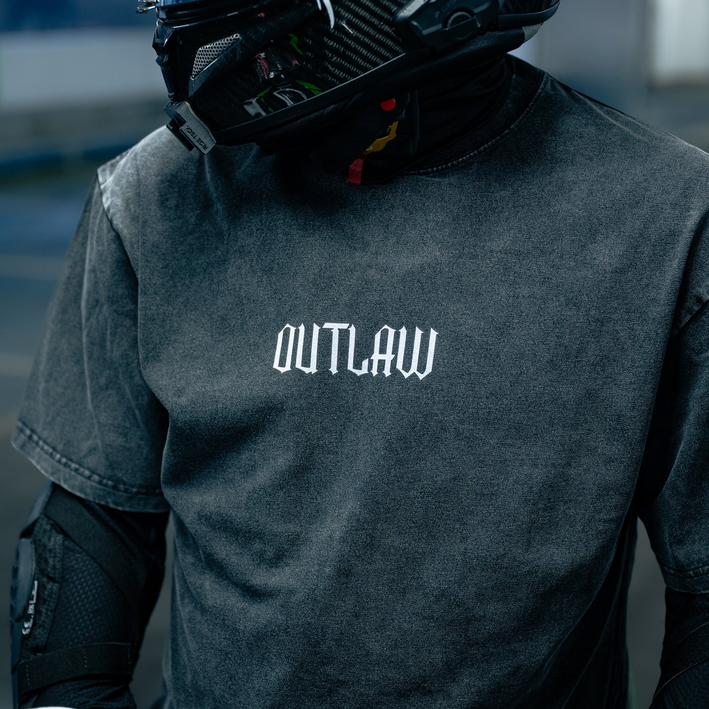CHAINED - T-Shirt - Acid Wash - Oversized - Dark Grey