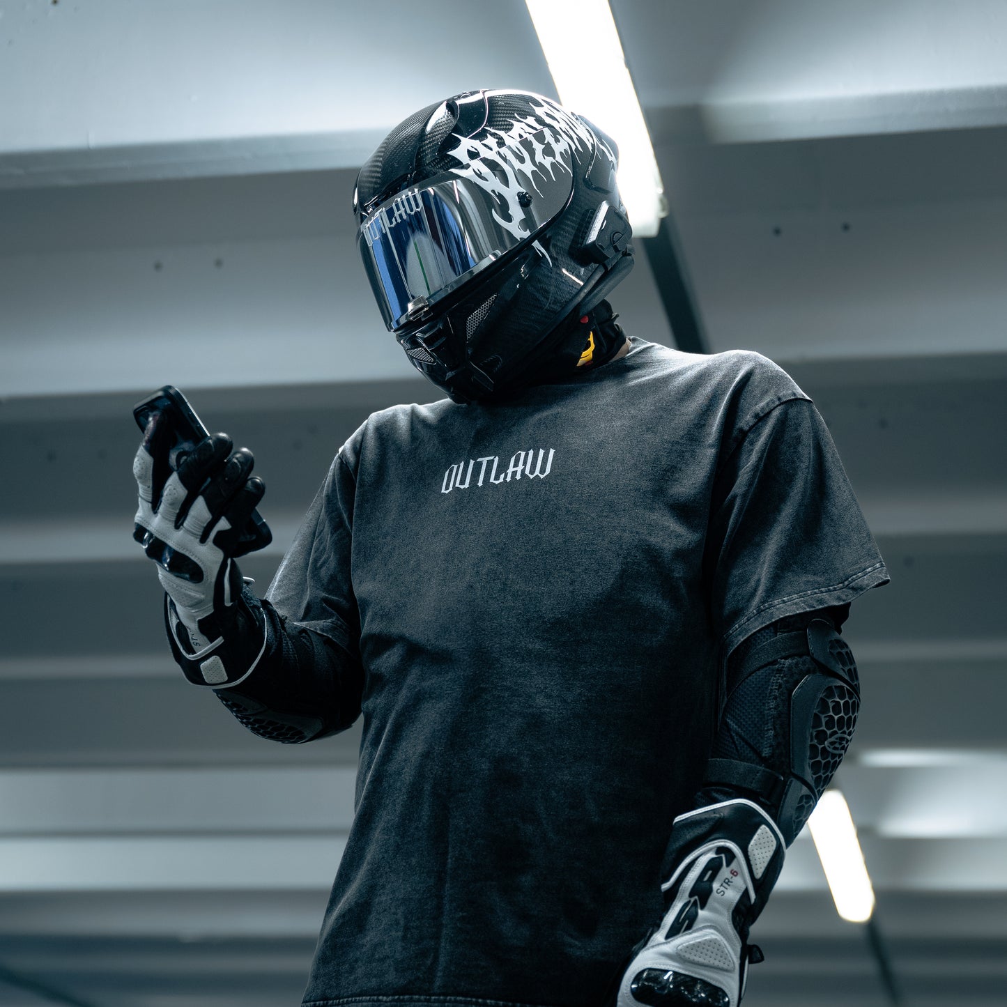 CHAINED - T-Shirt - Acid Wash - Oversized - Dark Grey