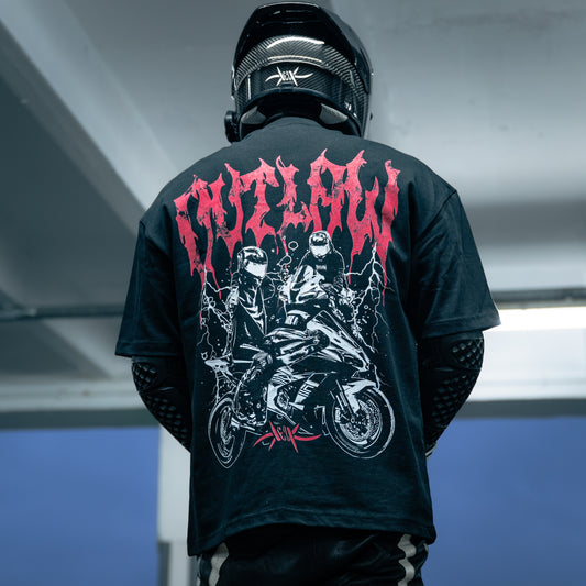 OUTLAW - T-Shirt - Black