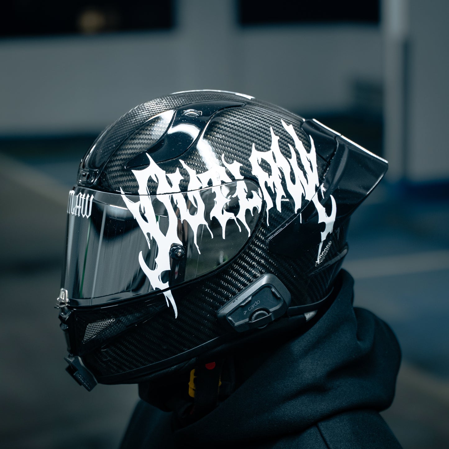 OUTLAW - Helmet Sticker - White