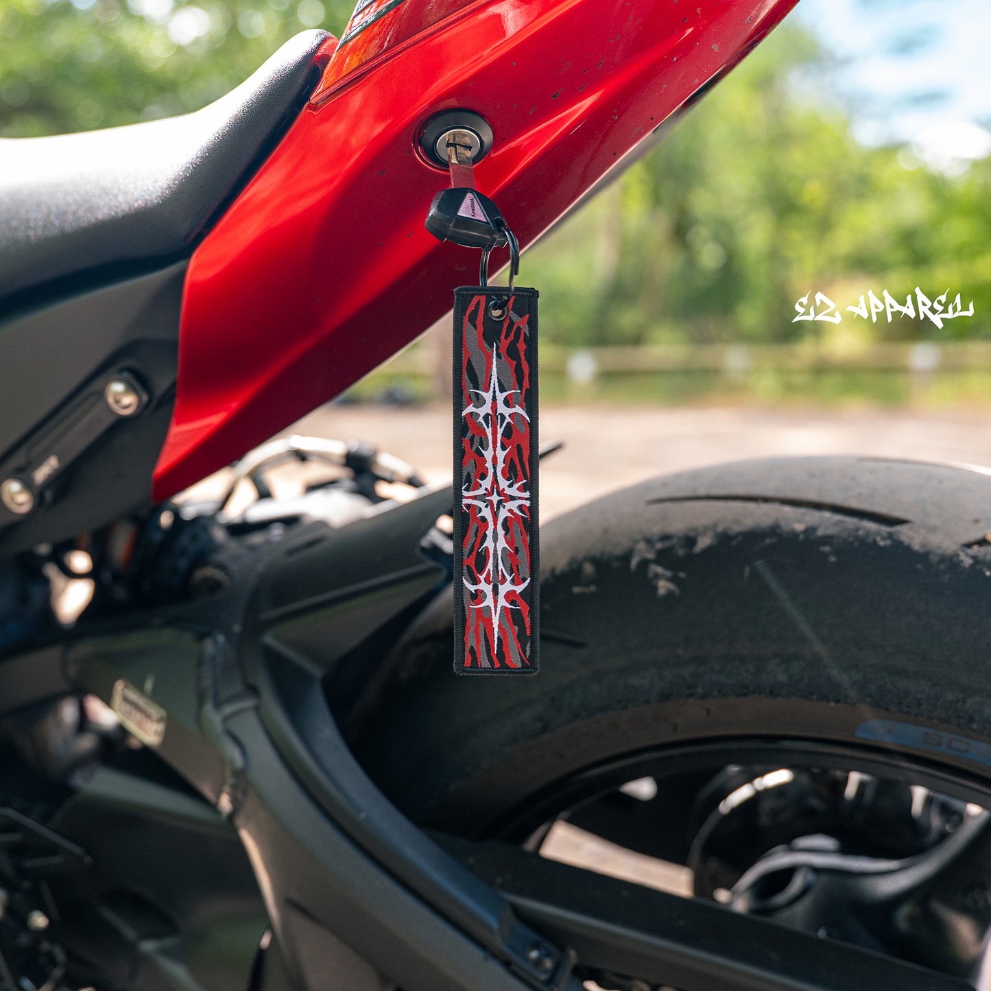HAVOC - Keychain - Black/Red/White