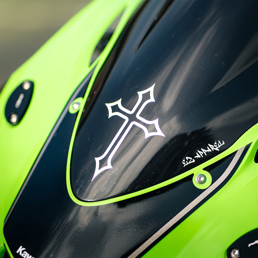 CROSS (OG) - Sticker - White
