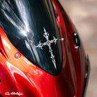 CROSS (HAVOC) - Sticker - White