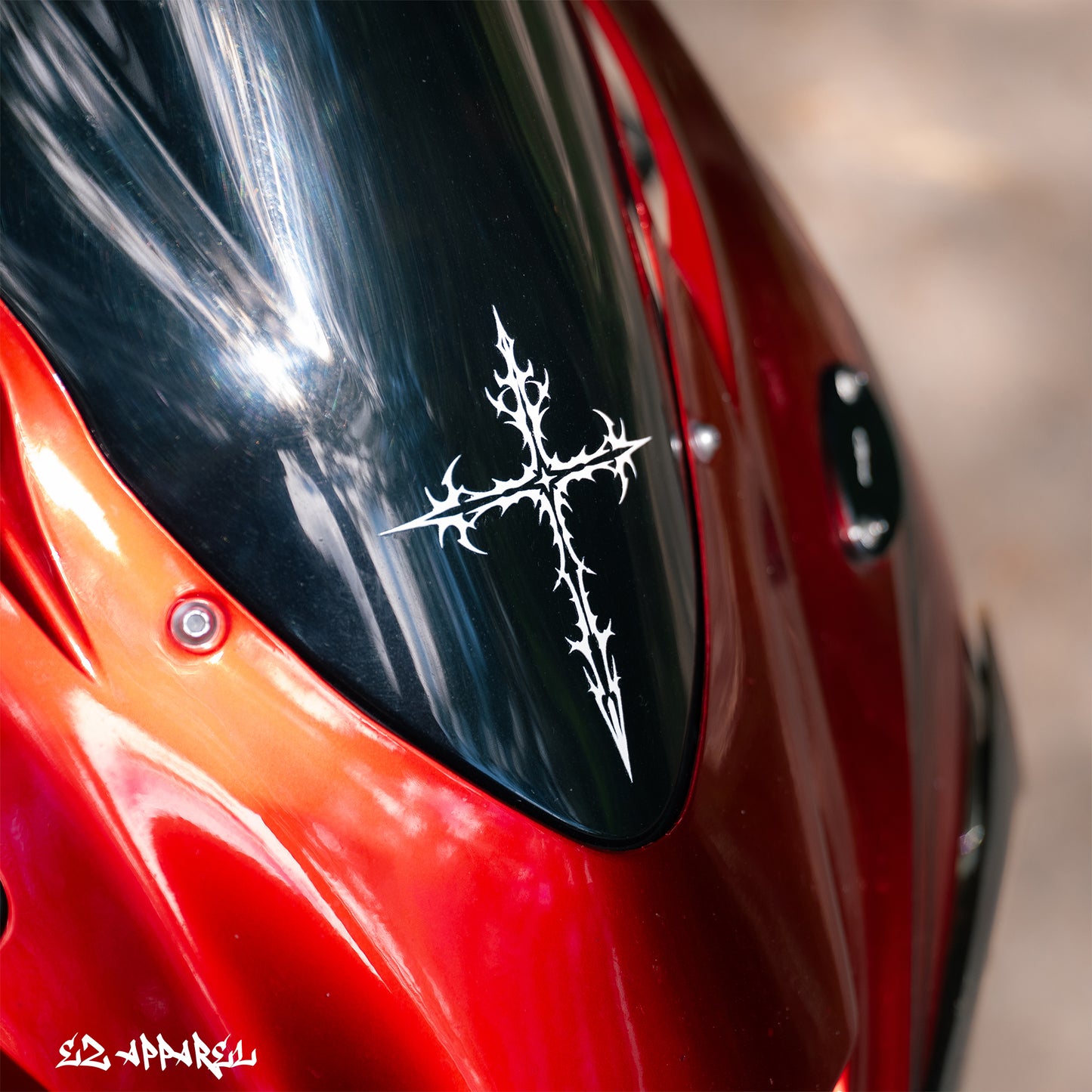 CROSS (HAVOC) - Sticker - White