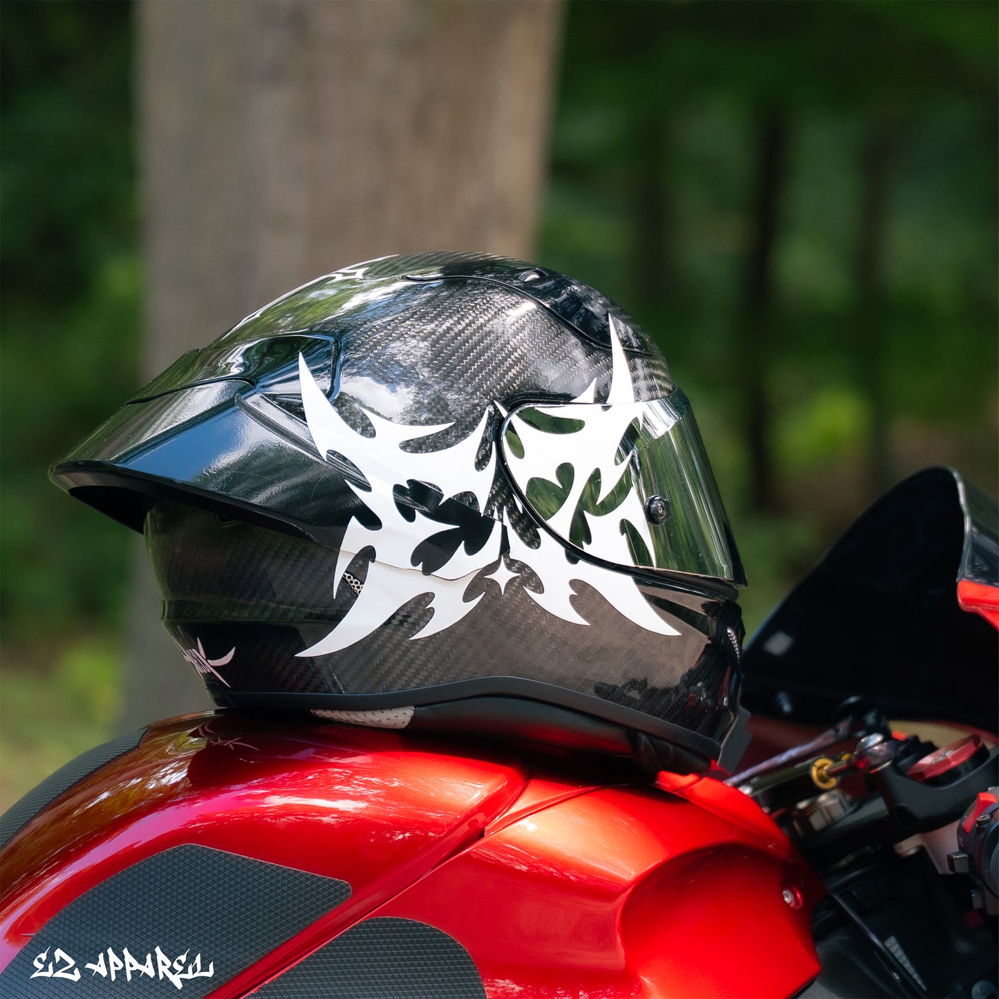 EZ - Helmet Sticker - White