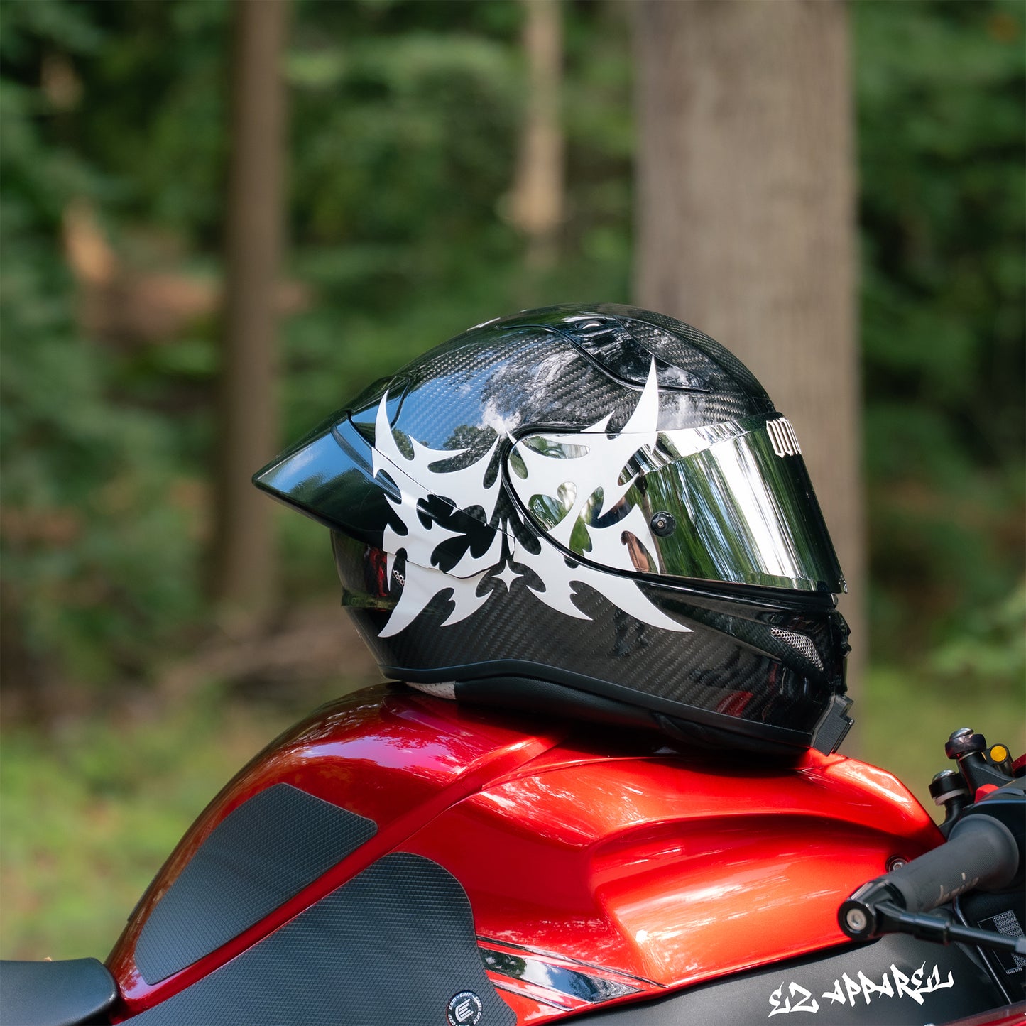 EZ - Helmet Sticker - White